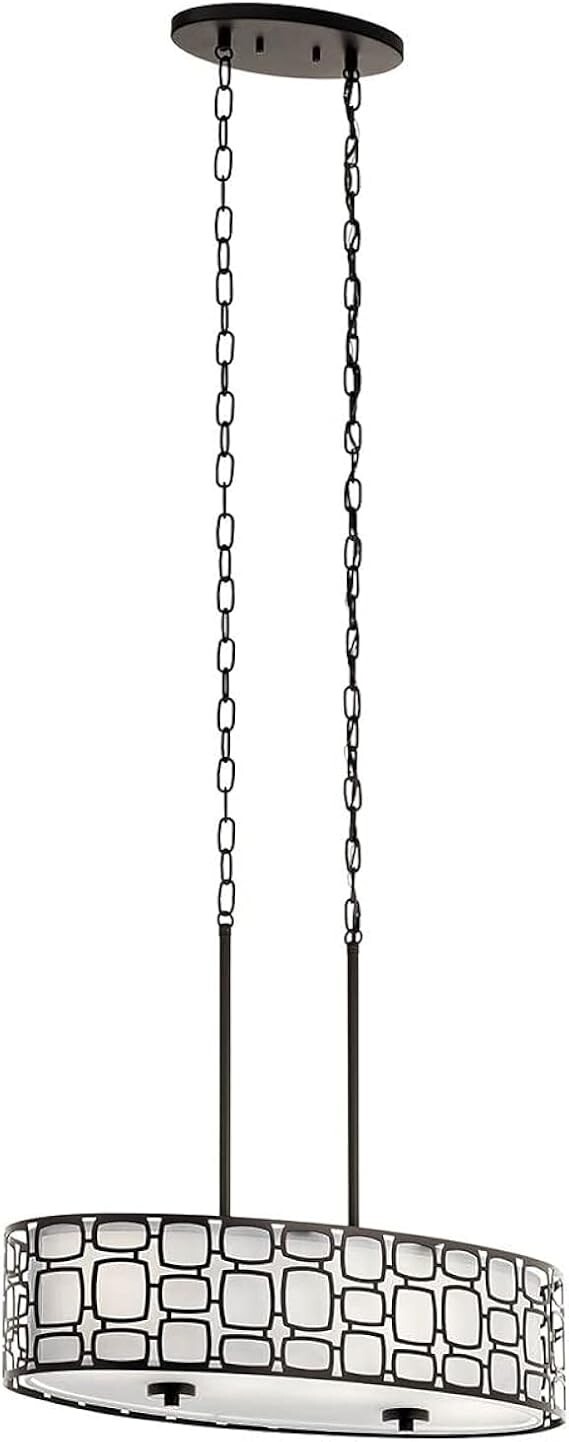Kichler Sabine 4 Light Brushed Nickel Drum Pendant Light Modern Pendant