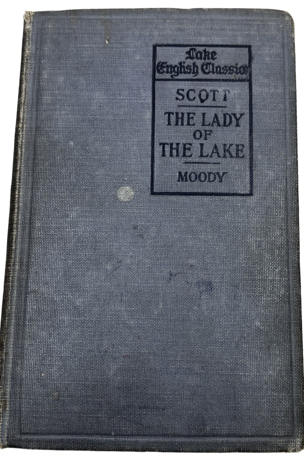 Antique 1899 The Lady Of The Lake Book By Scott Hardback Edited For School Use