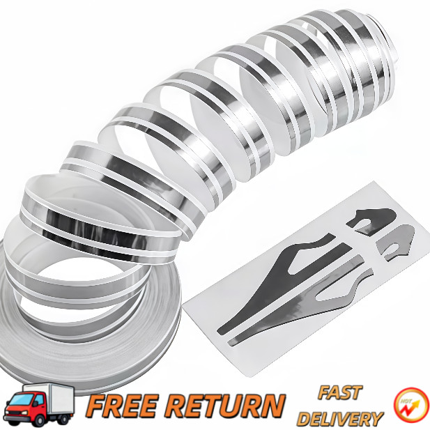 32Feet Vinyl Pinstriping Pin Stripe Double Line Car Tape Decal Sticker 1/6\