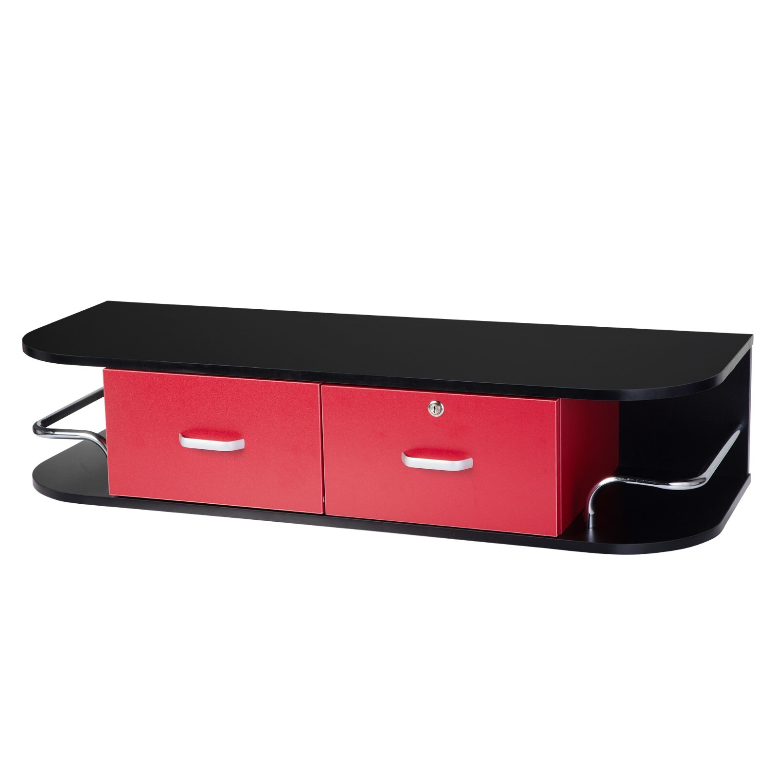 RESHABLE Wall-Mount Salon Station Barber Beauty Spa Storage Cabinet W/ Drawers