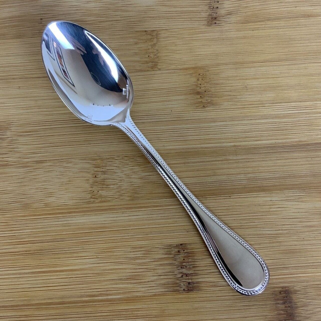 Christofle France Perles Silverplate Teaspoon Discontinued Flatware New