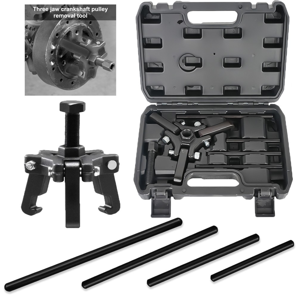 Harmonic Balancer Removal Tool Kit Puller Dampers For Jeep Ford GM Chrysler SUV