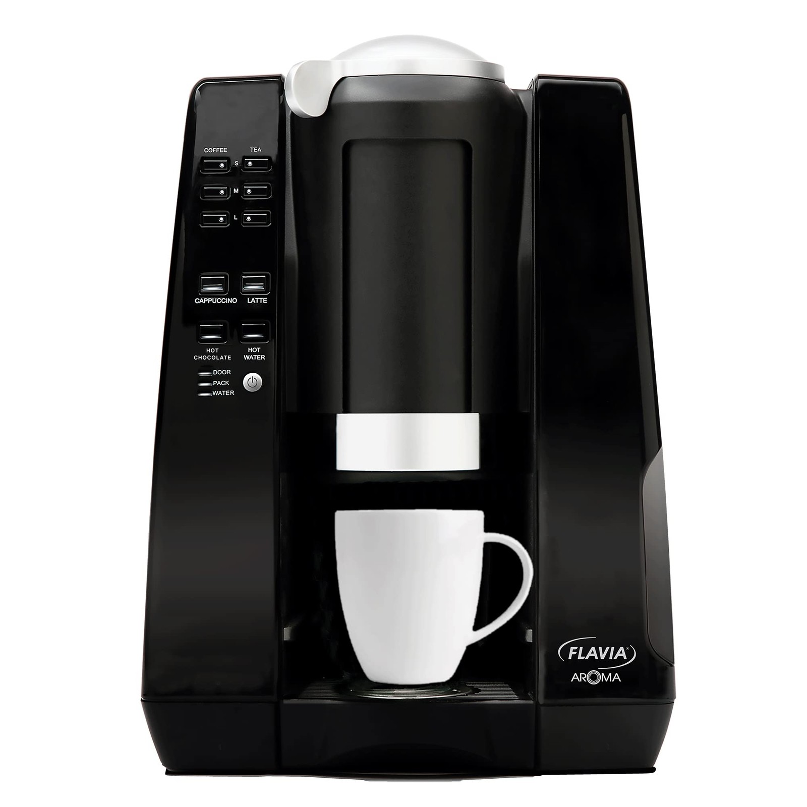 Flavia Small Coffee Brewer : Single Serve, 14.4” x 10.5” x Medium, Black