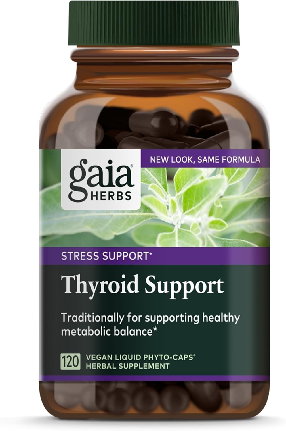Gaia Herbs Thyroid Support 120 Vegan Caps EXP 04/2028