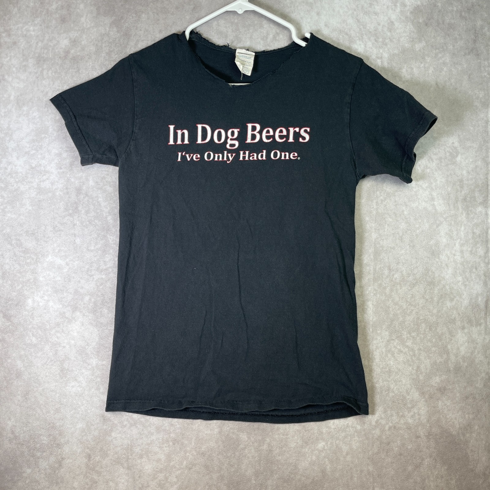 VINTAGE Dog Beers Shirt Adult Small Black Funny Distressed Graphic Tee Y2K 90s VINTAGE Dog Beers Shirt Adult Small Black Funny Distressed Graphic Tee Y2K 90s