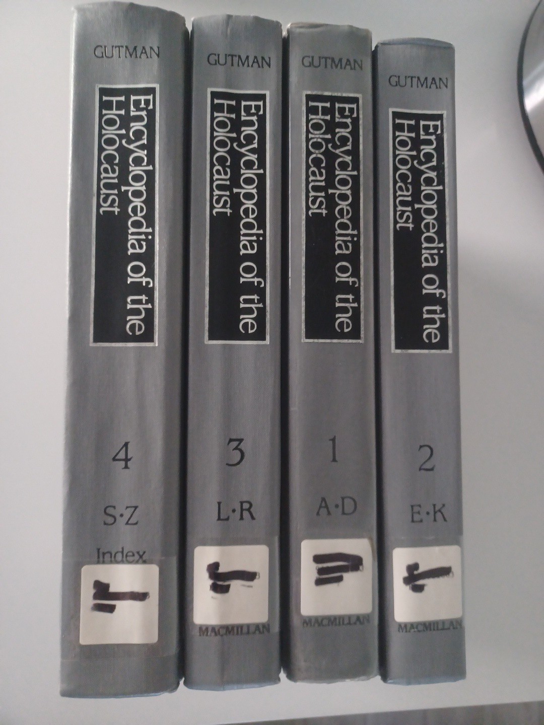 Encyclopedia of the Holocaust 1990 Complete Set (4 Volumes) Ex Library Encyclopedia of the Holocaust 1990 Complete Set (4 Volumes) Ex Library