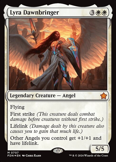 Lyra Dawnbringer 707 M Foil FDN MTG NM