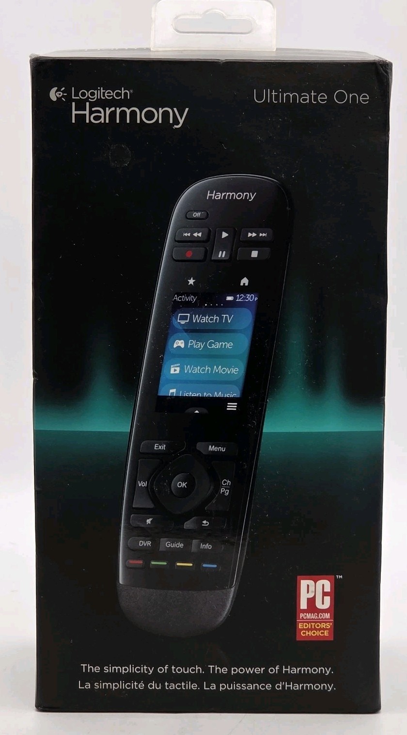 Logitech Harmony Ultimate One Universal Remote 915-000224 Control 15 Devices