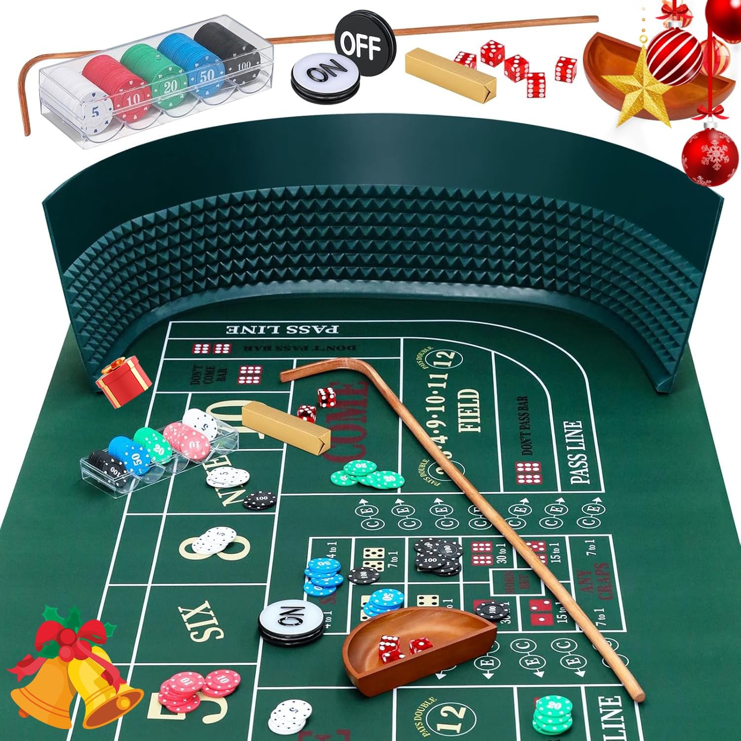 Craps Tabletop Game Set with 35*70\
