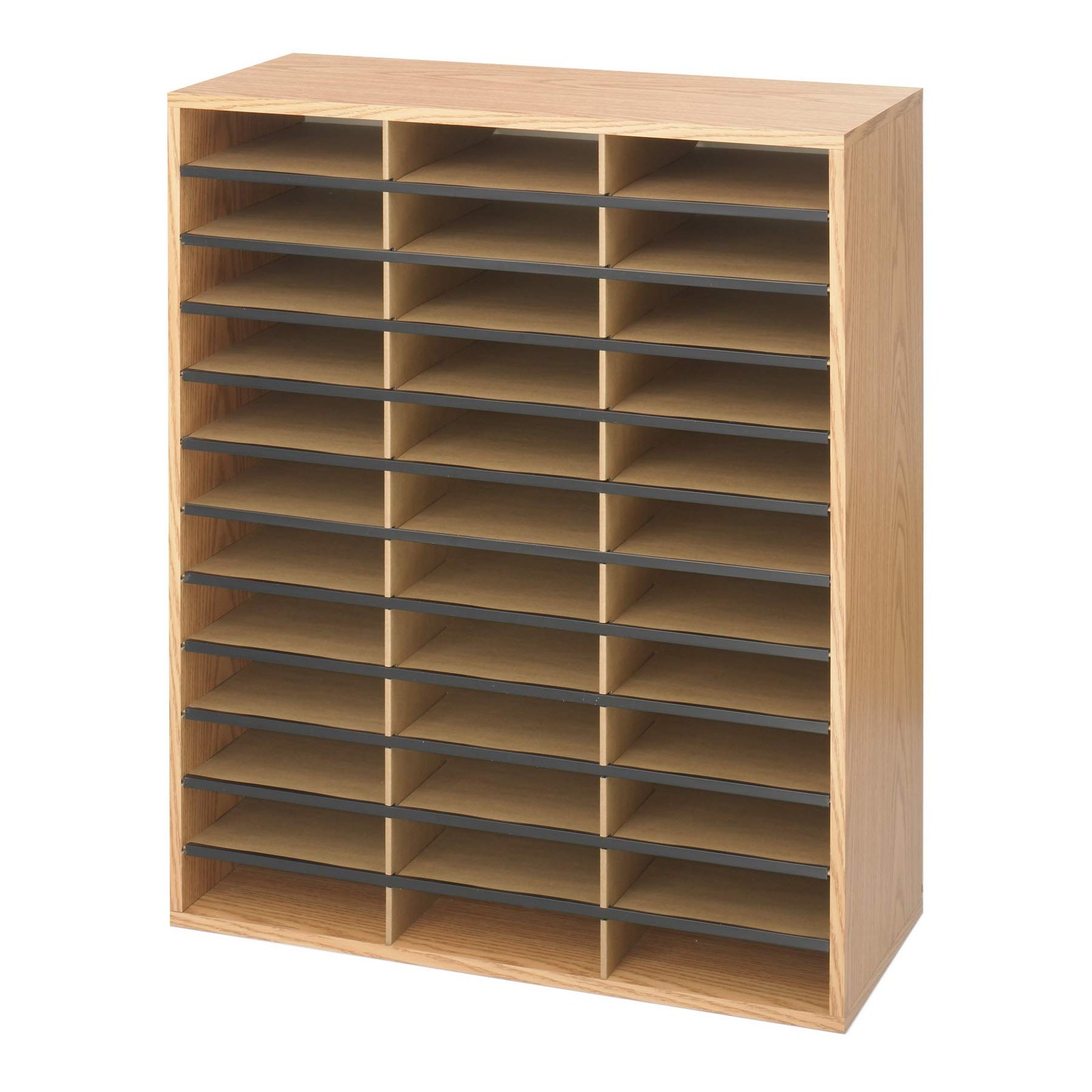Safco Products Wood/Corrugated Literature Organizer, 36 Compartment 9403, Safco Products Wood/Corrugated Literature Organizer, 36 Compartment 9403,