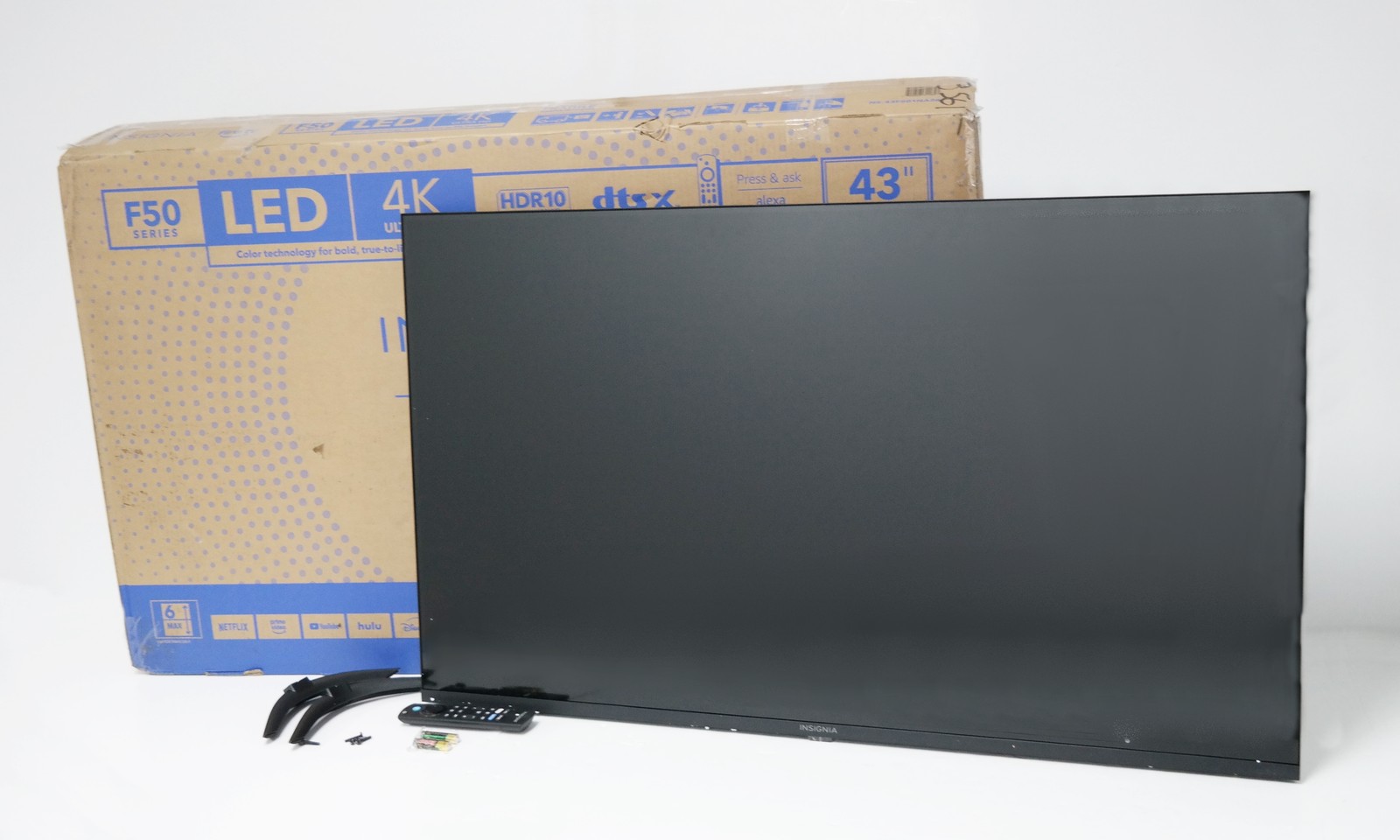 Insignia 43” Class F50 Series LED 4K UHD Smart Fire TV NS-43F501NA26