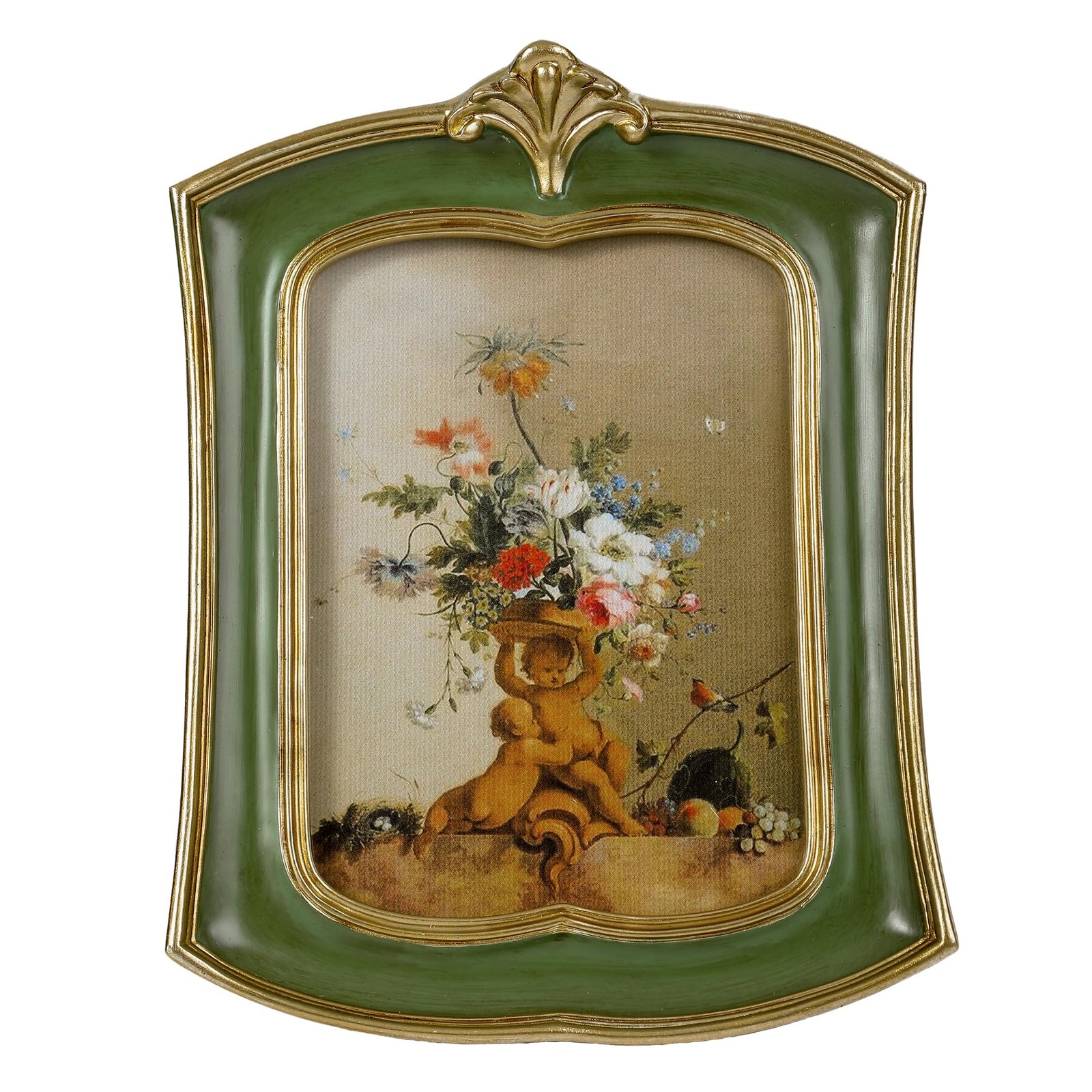 Kangce Vintage Picture Frame 4x6 Antique Ornate Photo Frame Tabletop and Wall...