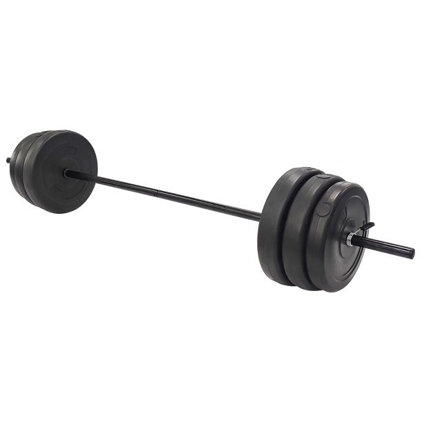 BalanceFrom VNL100 Vinyl Standard Weight Set in Black, 100 lbs.