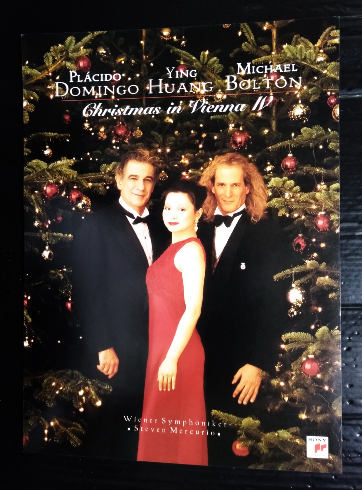 Michael Bolton Placido Domingo Ying Huang Vintage 1997 THAI SP Promote Handbill
