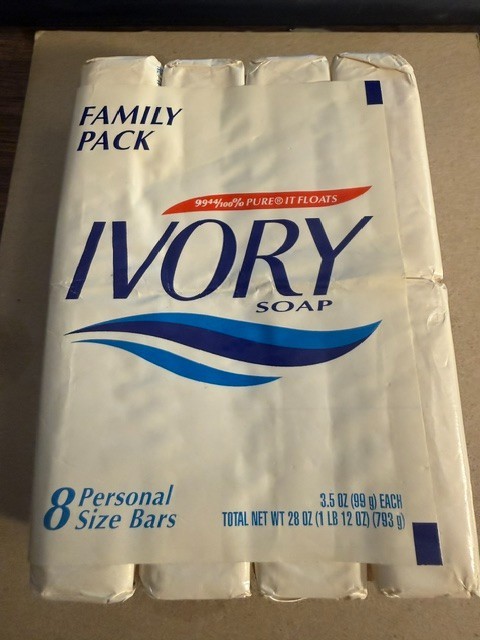 Ivory Bath Soap 8-Pack 1992 Vintage New Old Stock 28 oz 100% Pure It Floats NOS