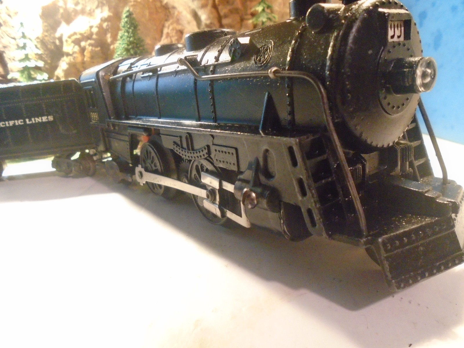 MARX  O & 027 GAUGE 2-4-2 STEAM LOCO No 999 WITH  TENDER, TRACK TESTED   5-120-5