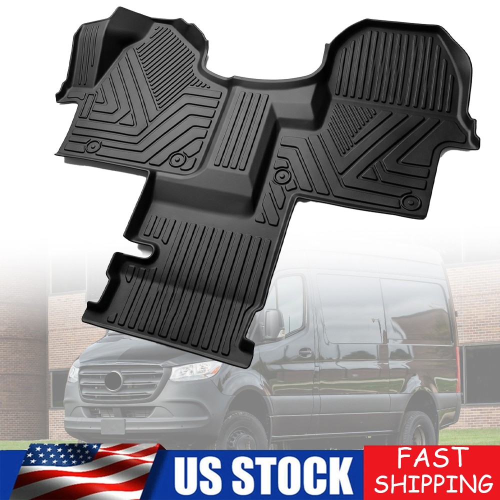 Floor Mats Liners For 2019-2025 Mercedes Sprinter 2500/3500 W907 910 TPE Black