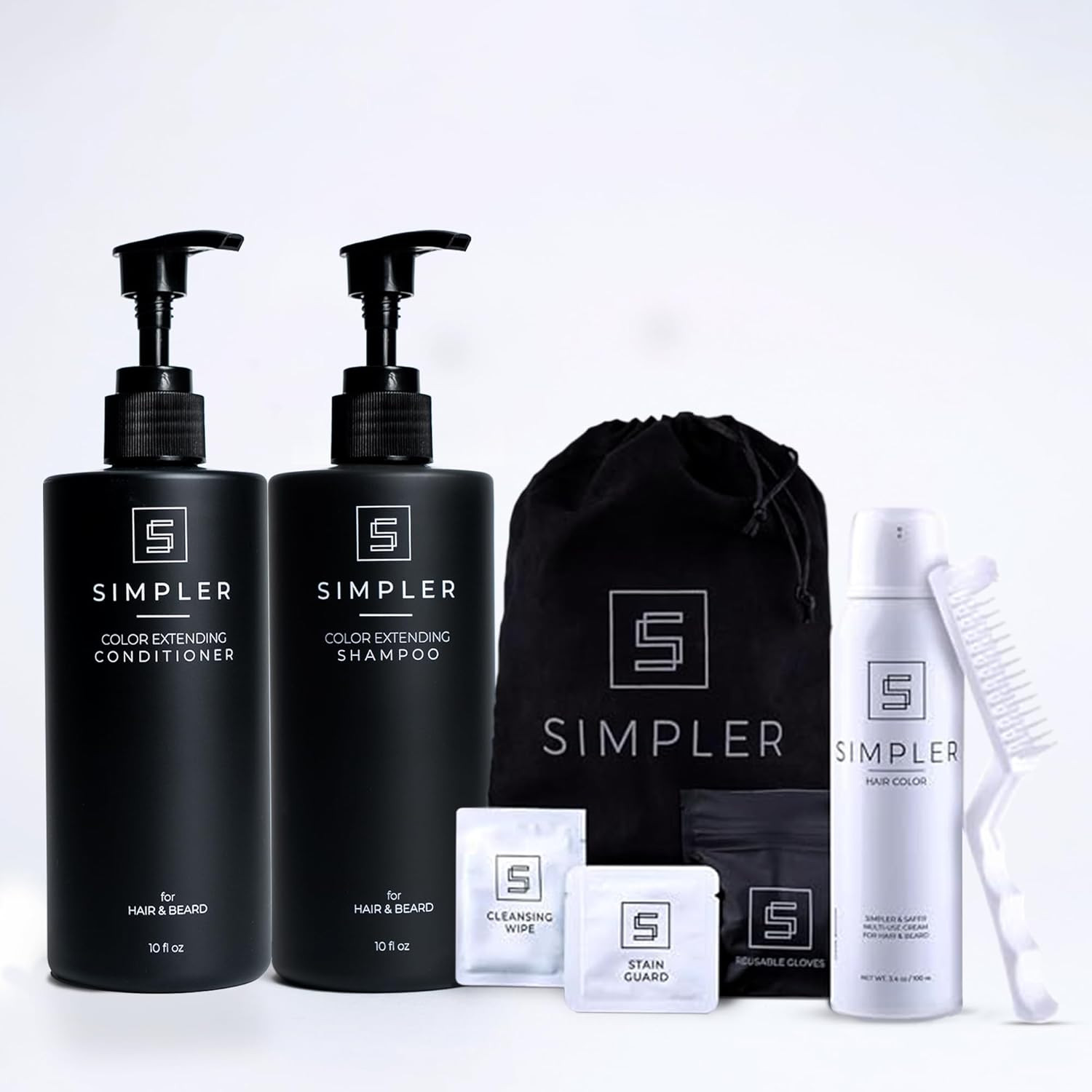 Simpler Men’S Hair Color Kit (Light Brown) for 100% Gray Coverage & Color Protec Simpler Men’S Hair Color Kit (Light Brown) for 100% Gray Coverage & Color Protec