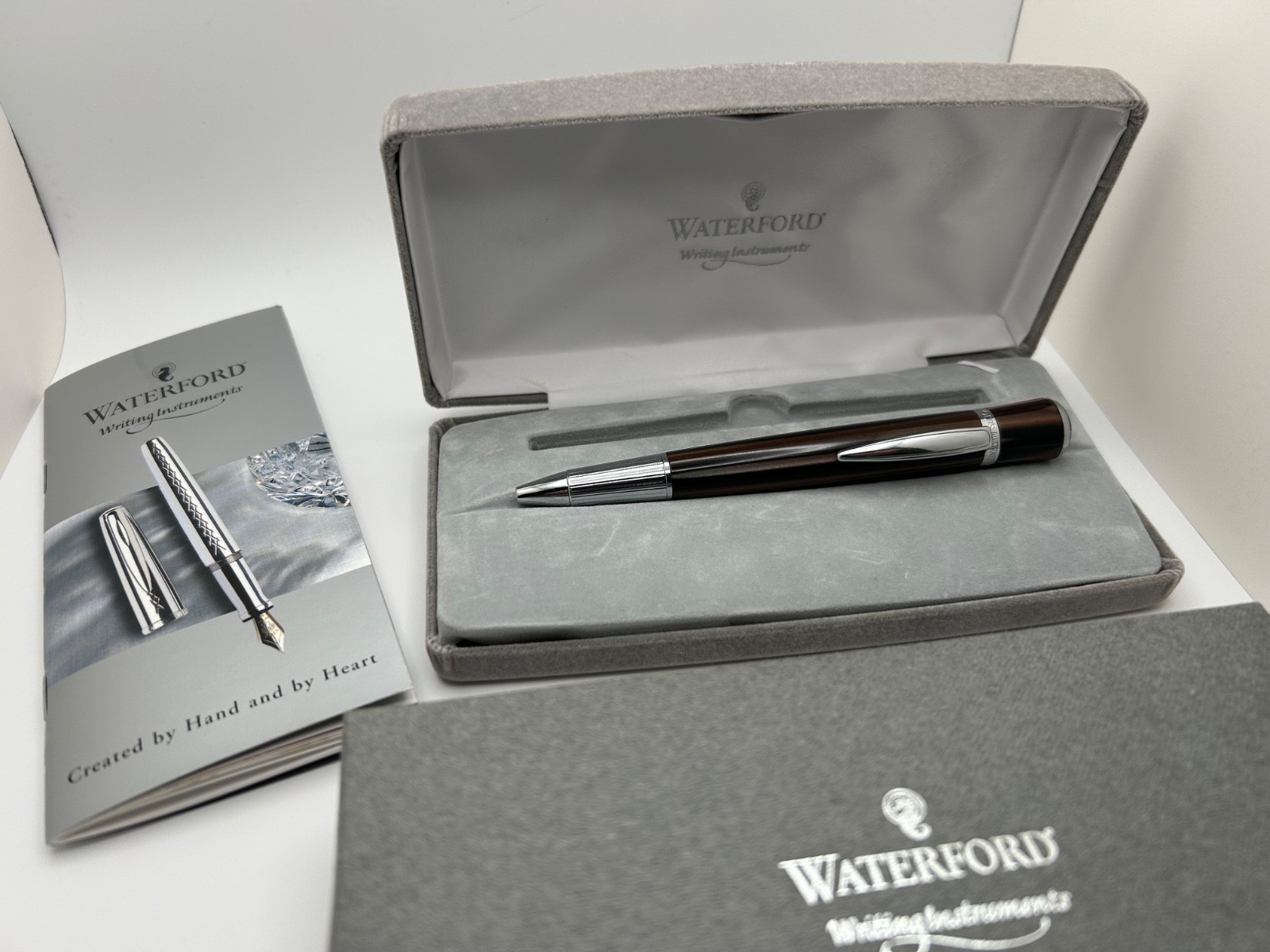 Marquis by Waterford Arista Prism Ballpoint Pen Mocha Brown Strata Boxed Marquis by Waterford Arista Prism Ballpoint Pen Mocha Brown Strata Boxed