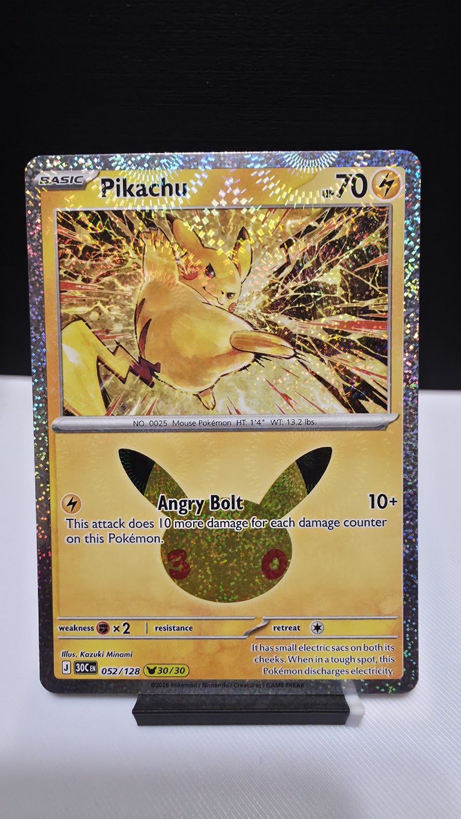 Pikachu Holofoil [30C - 052/128]