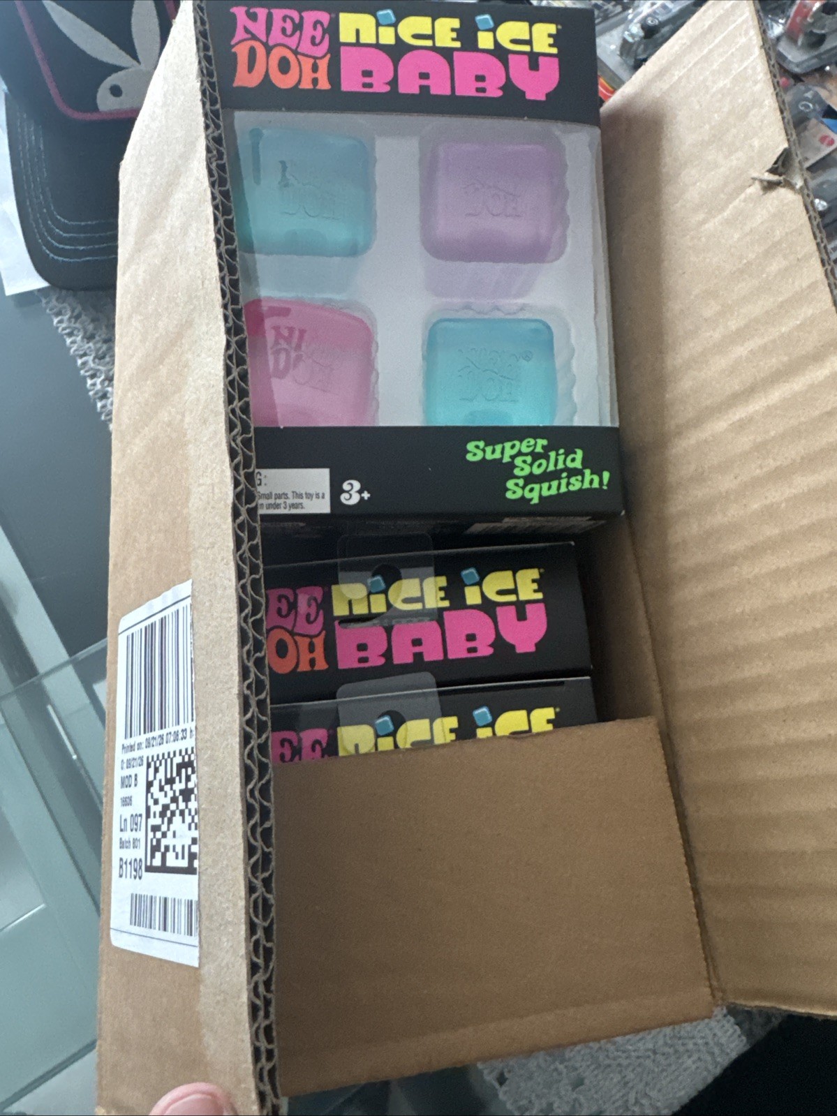 NeeDoh Nice Ice Baby Sensory Squish Cube Super Solid Stress Lot 6 Box NeeDoh Nice Ice Baby Sensory Squish Cube Super Solid Stress Lot 6 Box