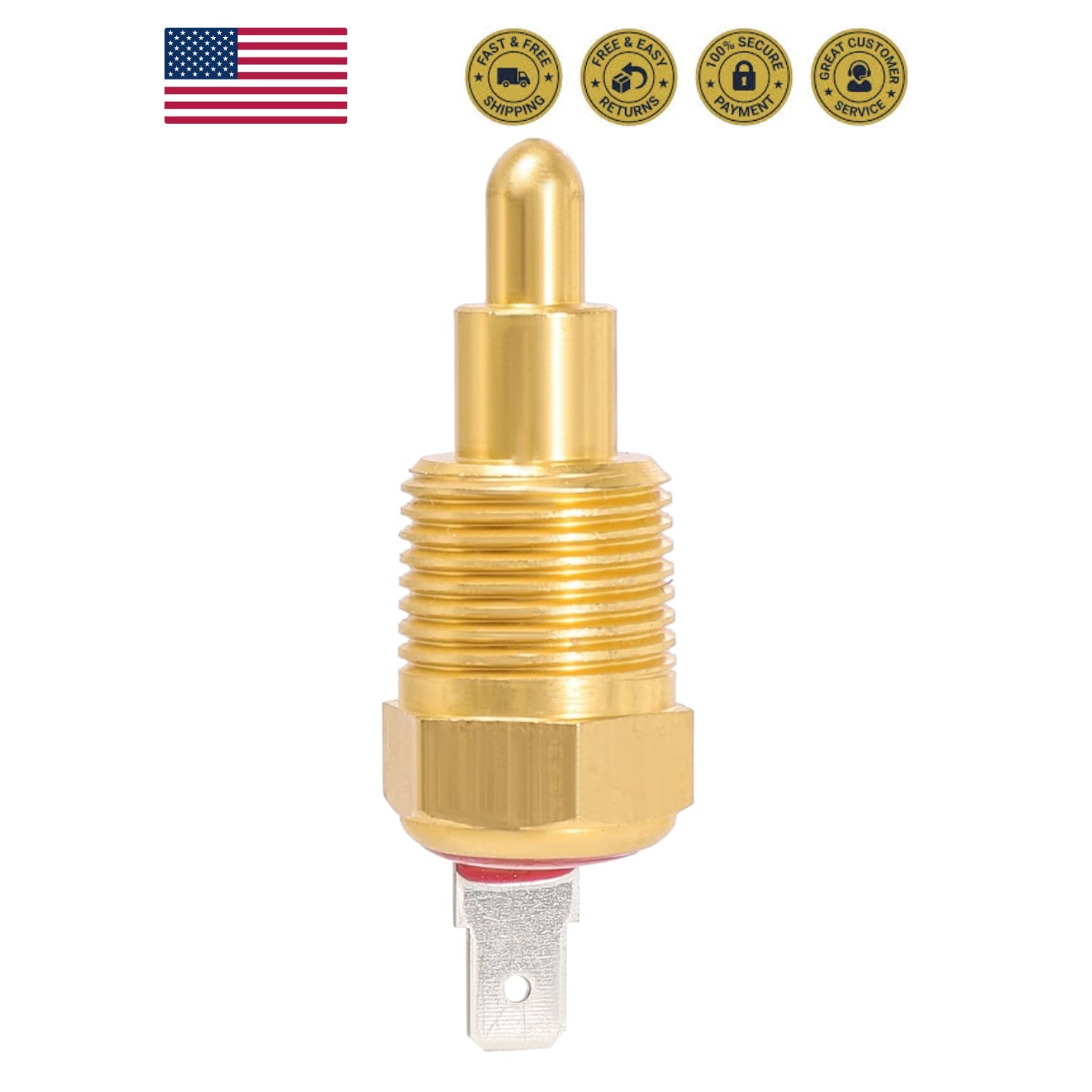 Fan Temperature Switch 210°F On 195°F Off, 3/8