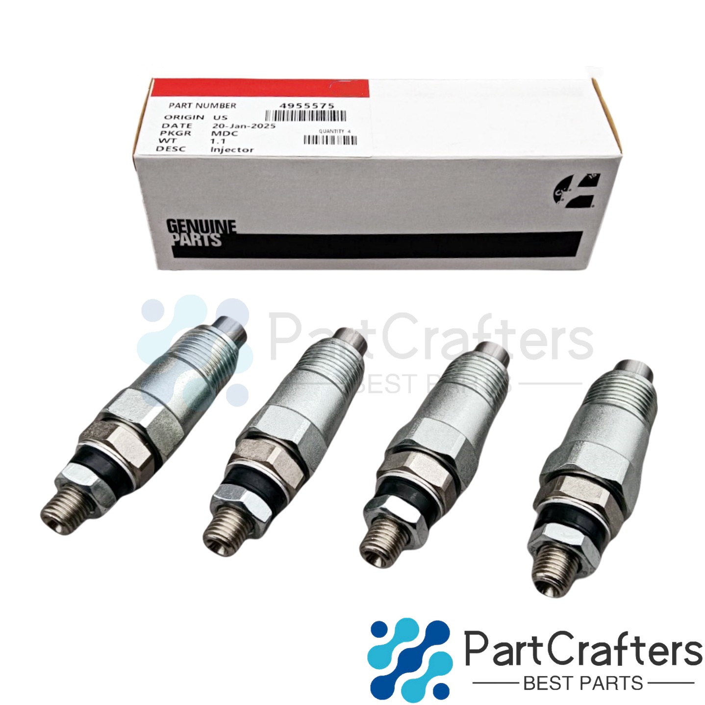 4Pcs For Cummins B3.3 Diesel Engine Injector Replacement Fuel Injector 4955575