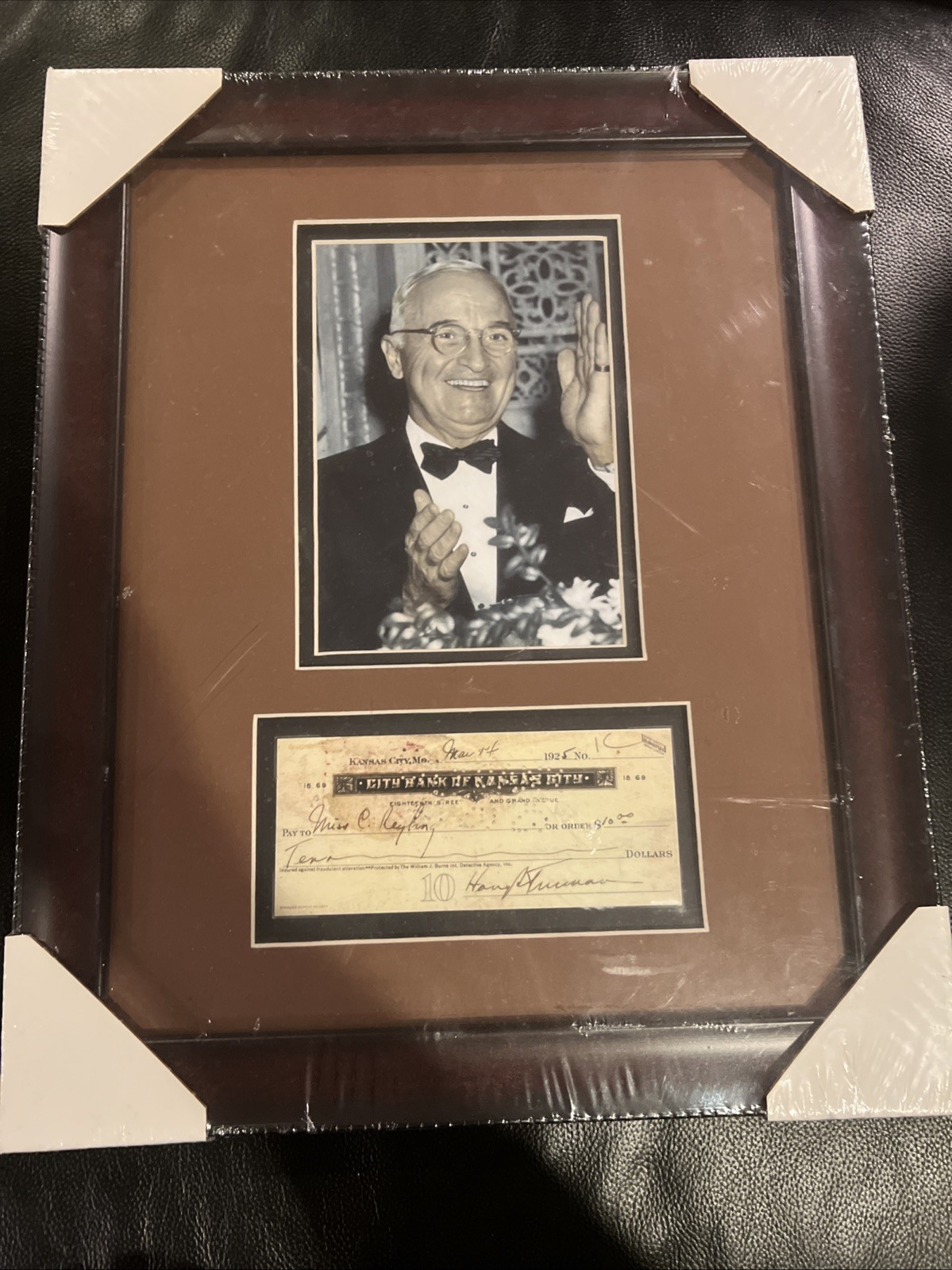 11x14 President Harry S Truman Repligraph Check Display Custom Framed 11x14 President Harry S Truman Repligraph Check Display Custom Framed
