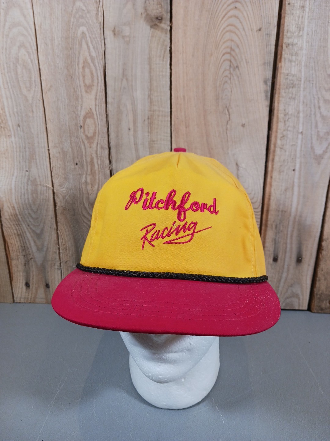 Vintage Pitchford Racing Cap Hat Snapback By Americap Made In USA Sanford NC
