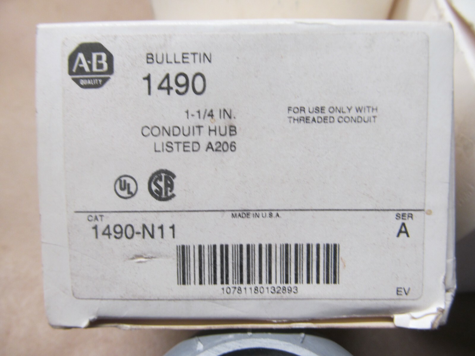 2- ALEN BRADLEY 1490-N11 1-1/4 2- ALEN BRADLEY 1490-N11 1-1/4