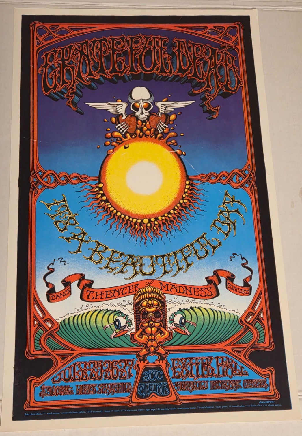 Grateful Dead - 1968 AOR-3.116 It\'s A Beautiful Day  Rick Griffin - 2nd Printing