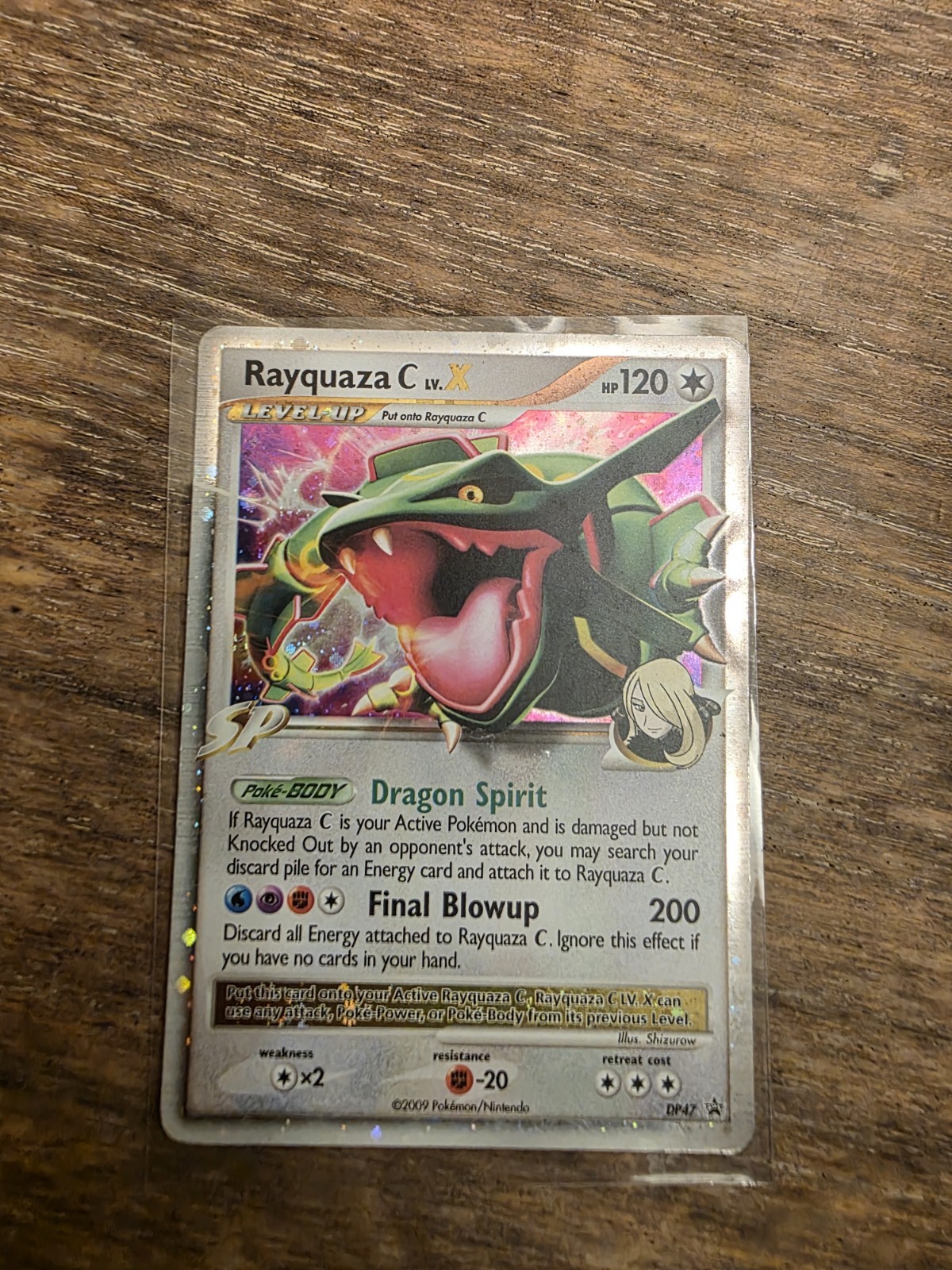 Rayquaza C LV.X DP47 Holo 2009 Pokemon Diamond & Pearl Black Star Promo 