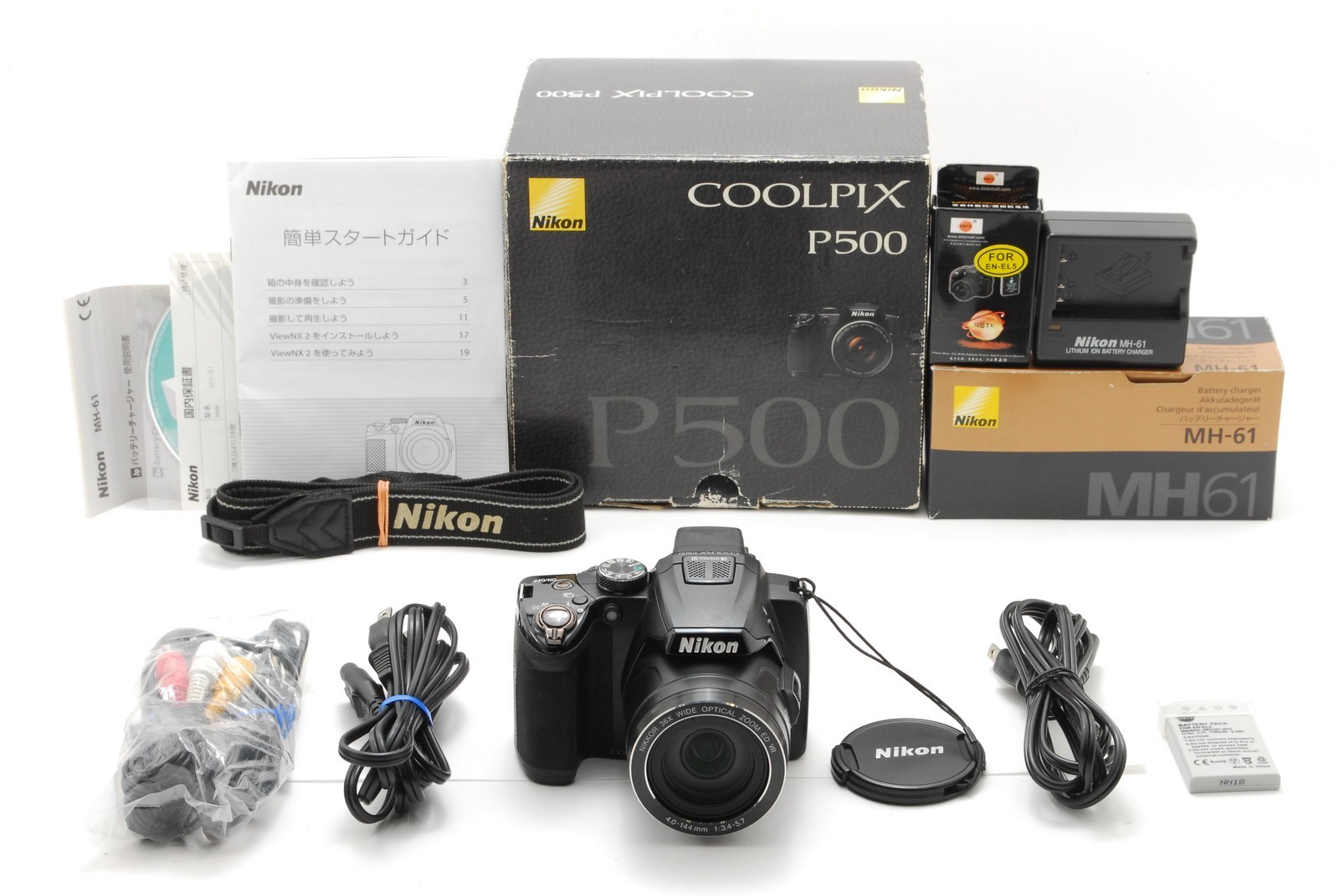 Clearance Sale 【TOP MINT】 Nikon COOLPIX P500 36x WIDE Digital Camera Japan