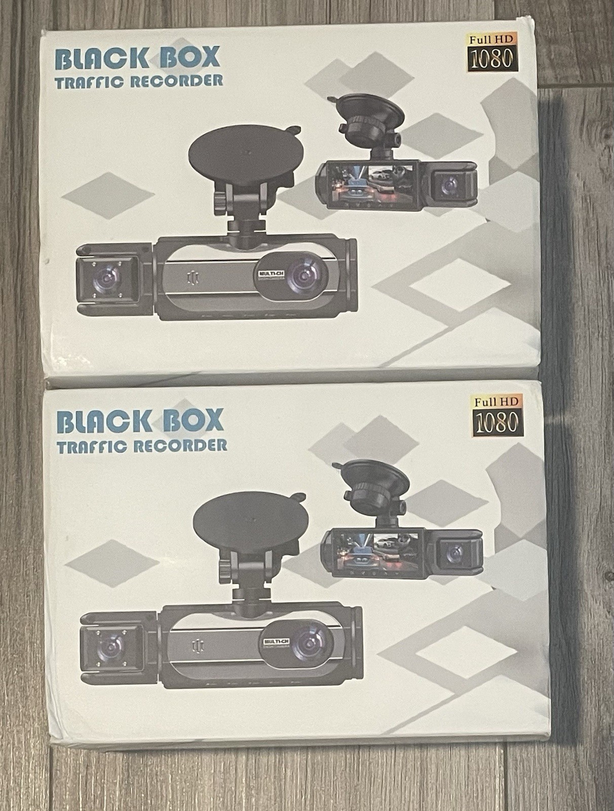 Lot Of 2 Black Box Traffic Recorder Dash Cam