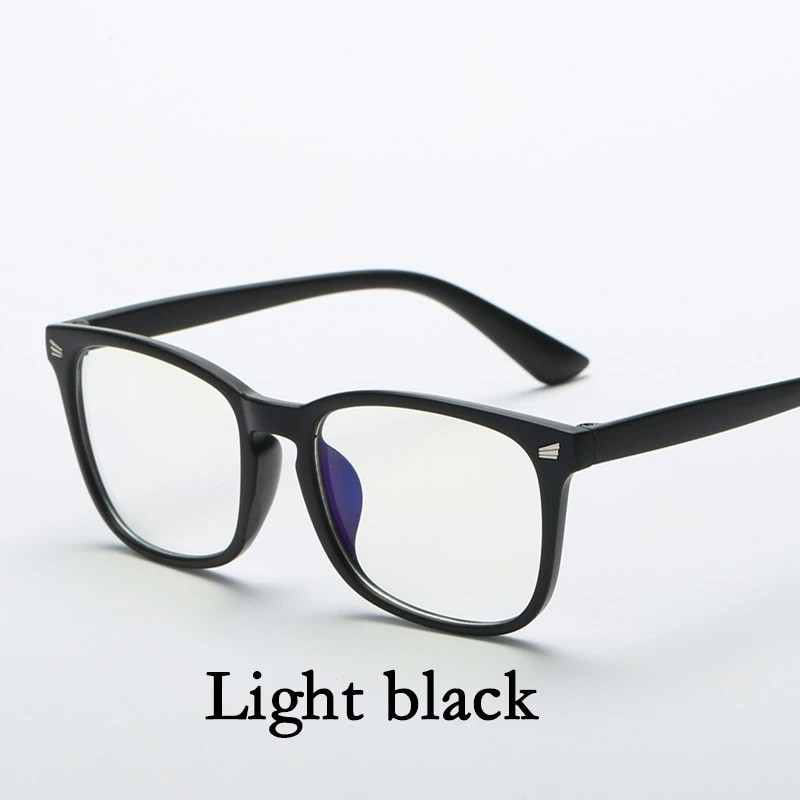Mens Womens Clear Lens Square Frame Vintage Retro Fashion Geek Glasses 