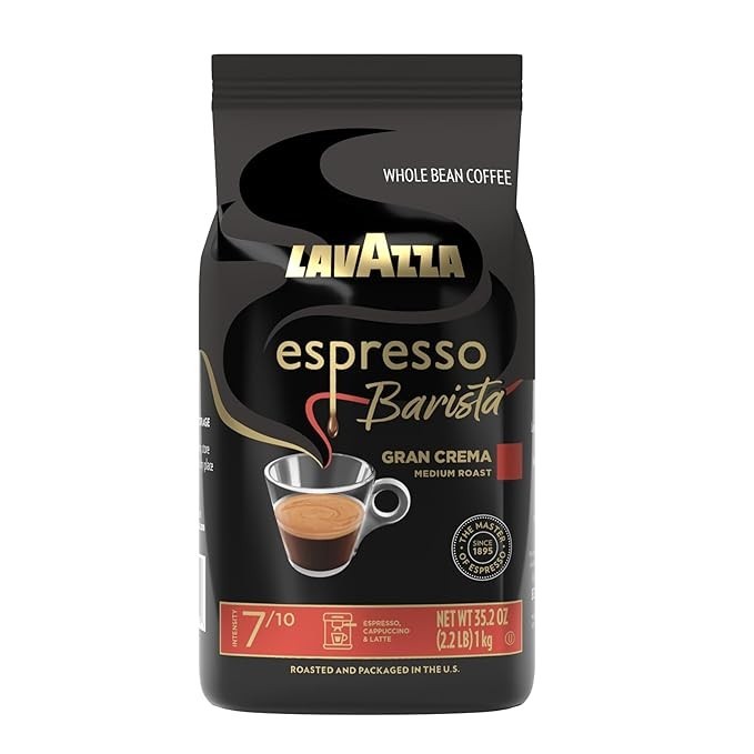 Lavazza Espresso Barista Gran Crema Whole Bean Coffee Medium Roast 2.2 lb Bag