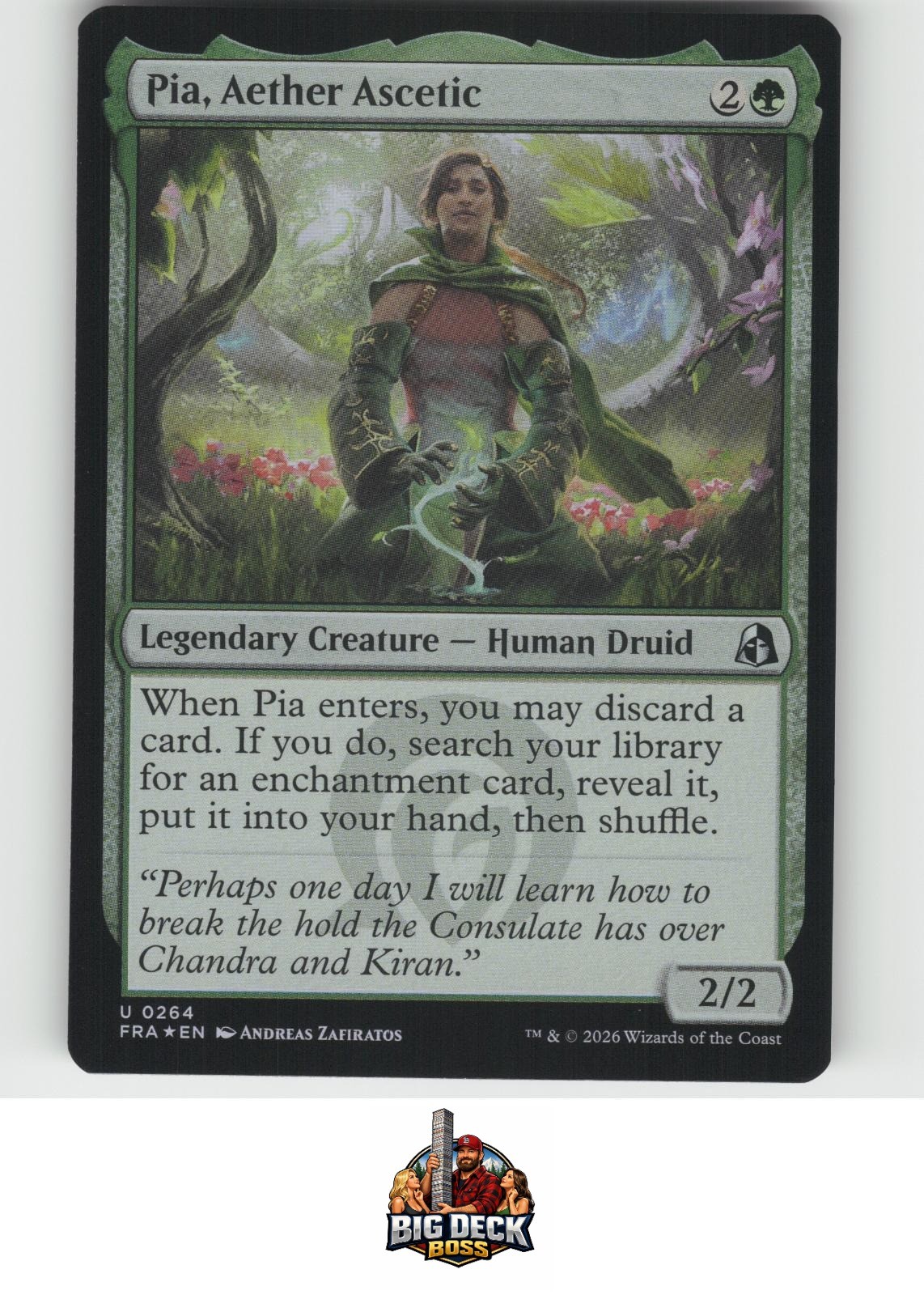 Pia, Aether Ascetic Reality Fracture Uncommon 264 Foil MTG Near Mint