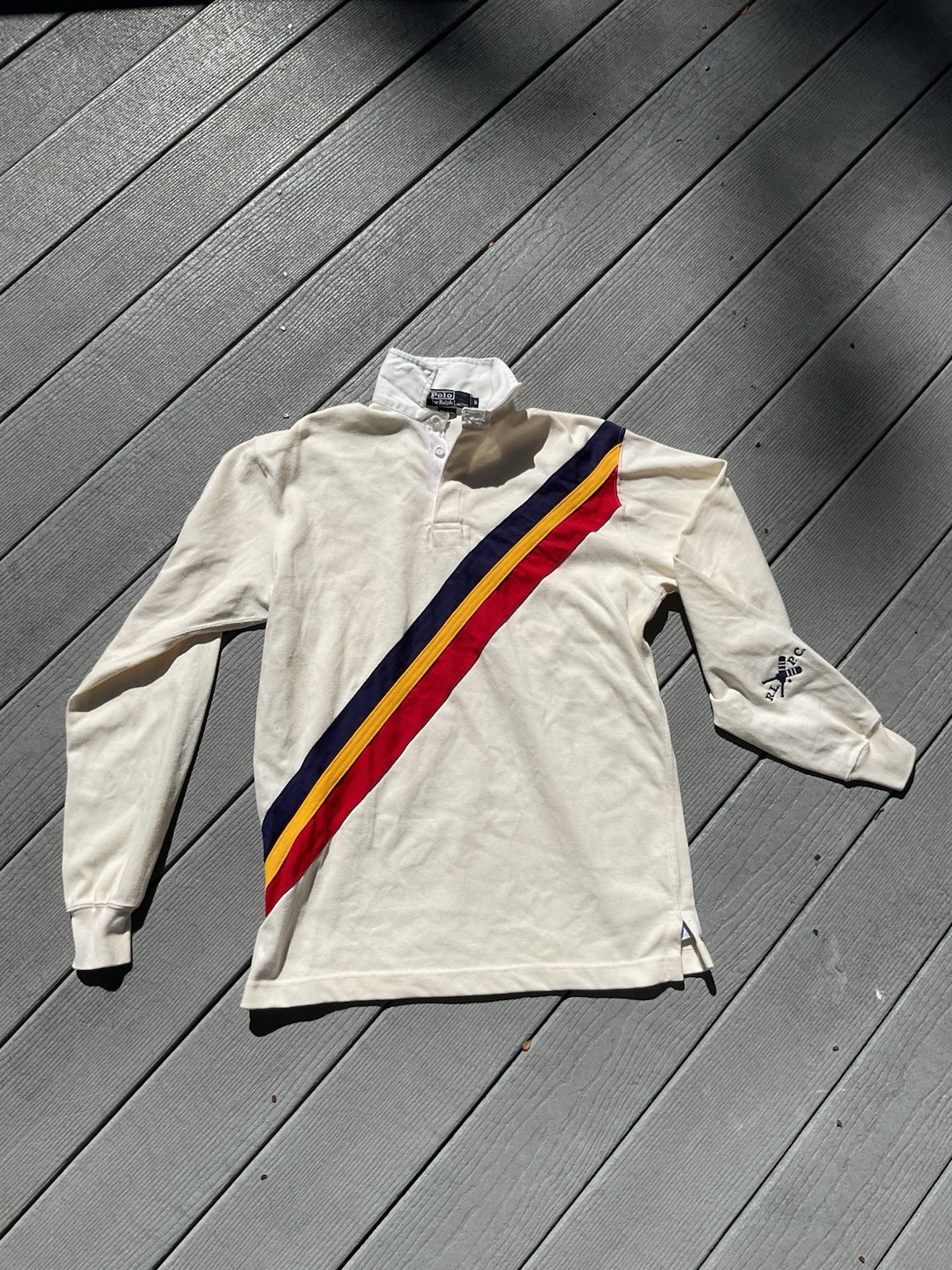 Vintage Ralph Lauren Polo rugby shirt USA Striped S NWOT Long Sleeve Vintage Ralph Lauren Polo rugby shirt USA Striped S NWOT Long Sleeve