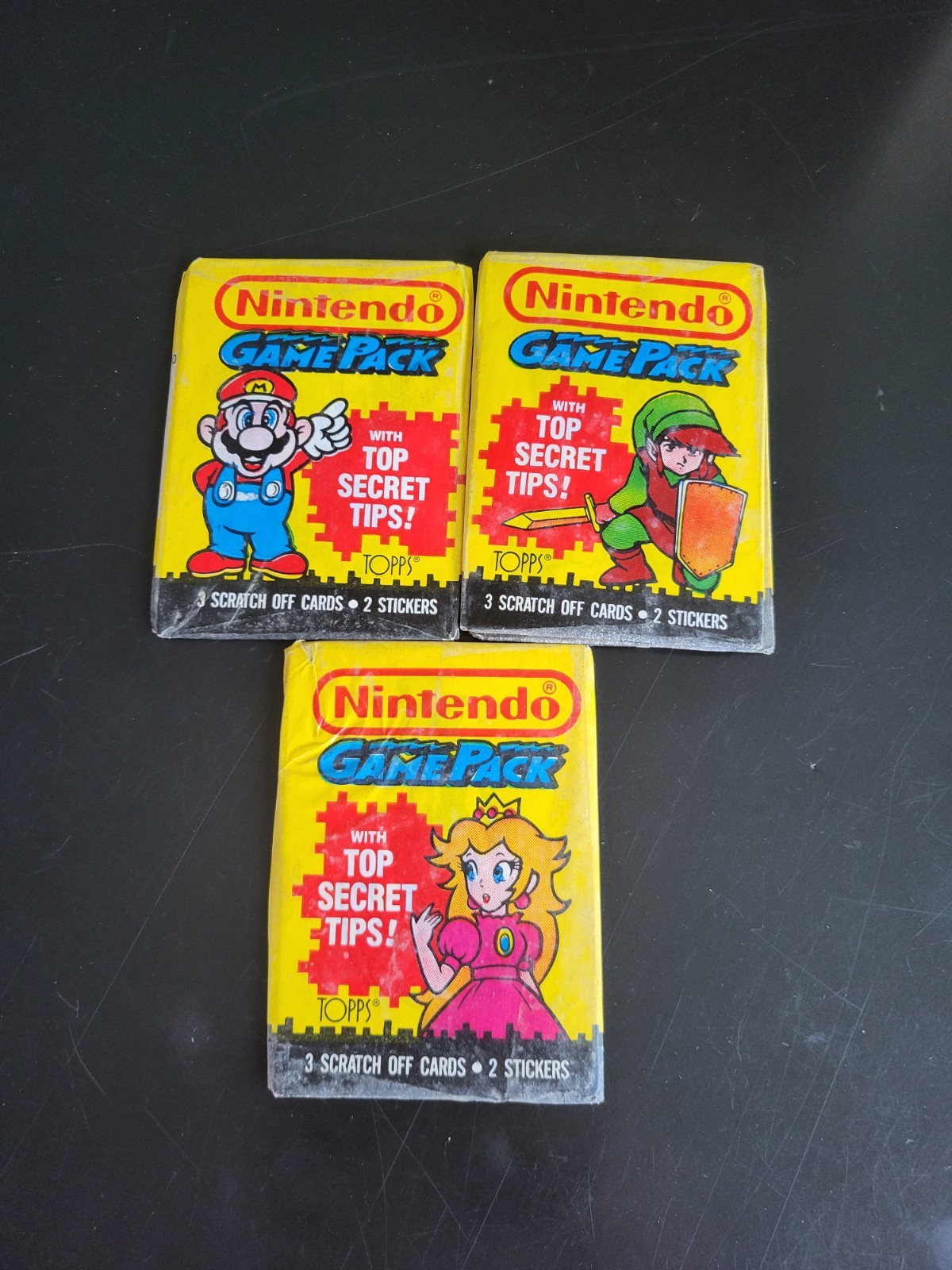 Nintendo Game Pack Trading Cards 1989 Topps Unopened 3x Nintendo Game Pack Trading Cards 1989 Topps Unopened 3x