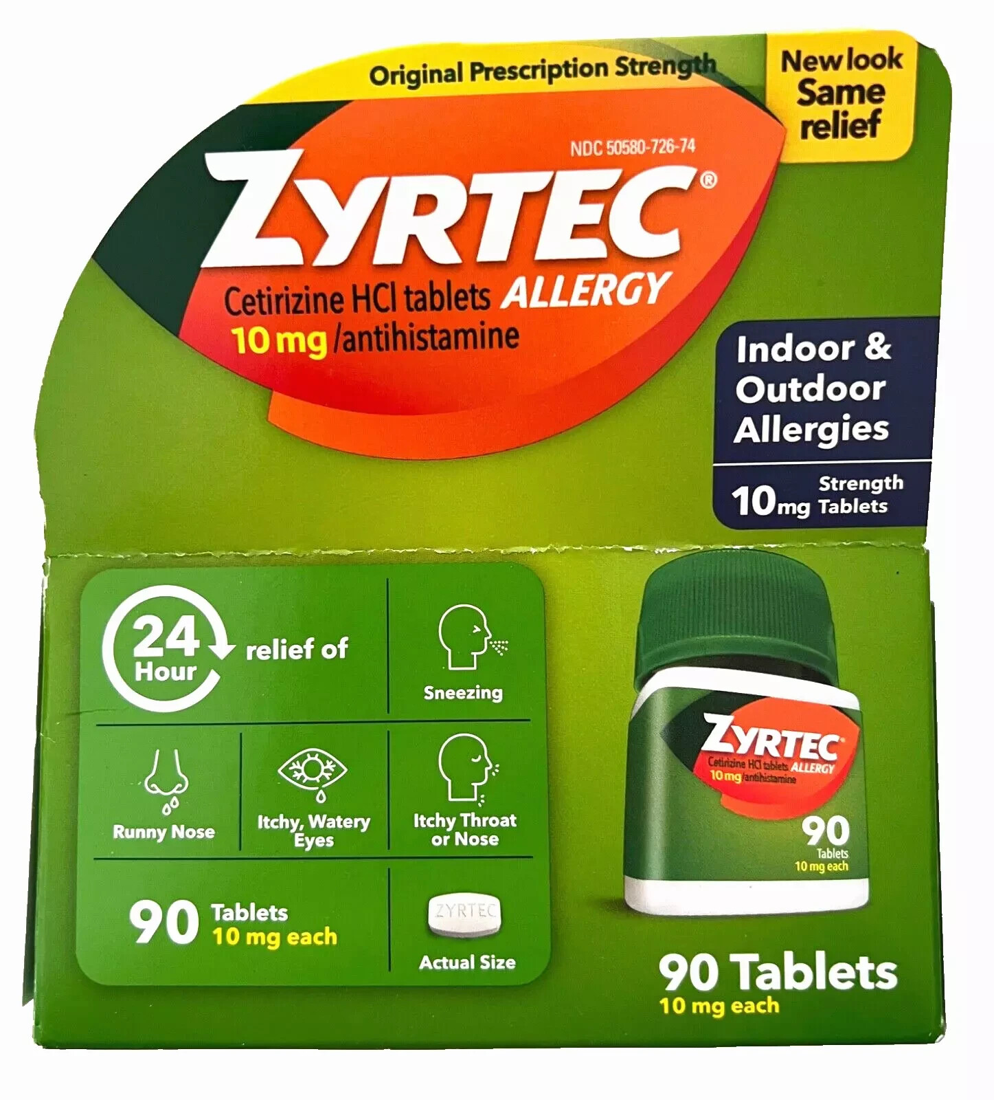 ZYRTEC ALLERGY IN BOX. 10 MG 180 CT. 2 BOXES IN EACH LOT. EXP 5/2028 ZYRTEC ALLERGY IN BOX. 10 MG 180 CT. 2 BOXES IN EACH LOT. EXP 5/2028