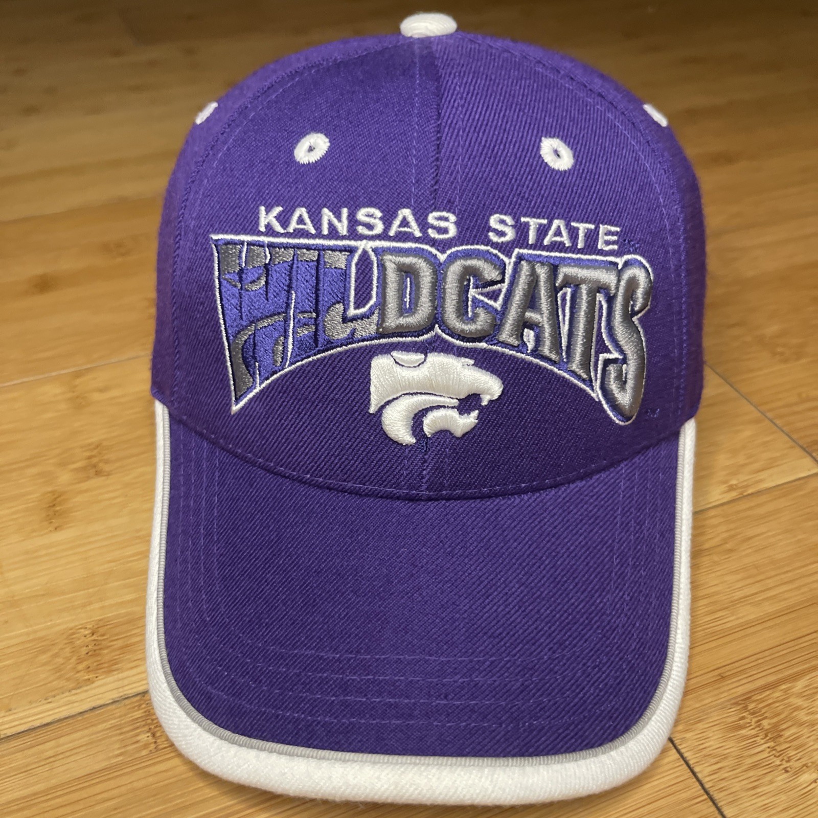VTG TOTW Kansas State Wildcats Wool Purple Adjustable MVP Hat Y2K NCAA K-State VTG TOTW Kansas State Wildcats Wool Purple Adjustable MVP Hat Y2K NCAA K-State