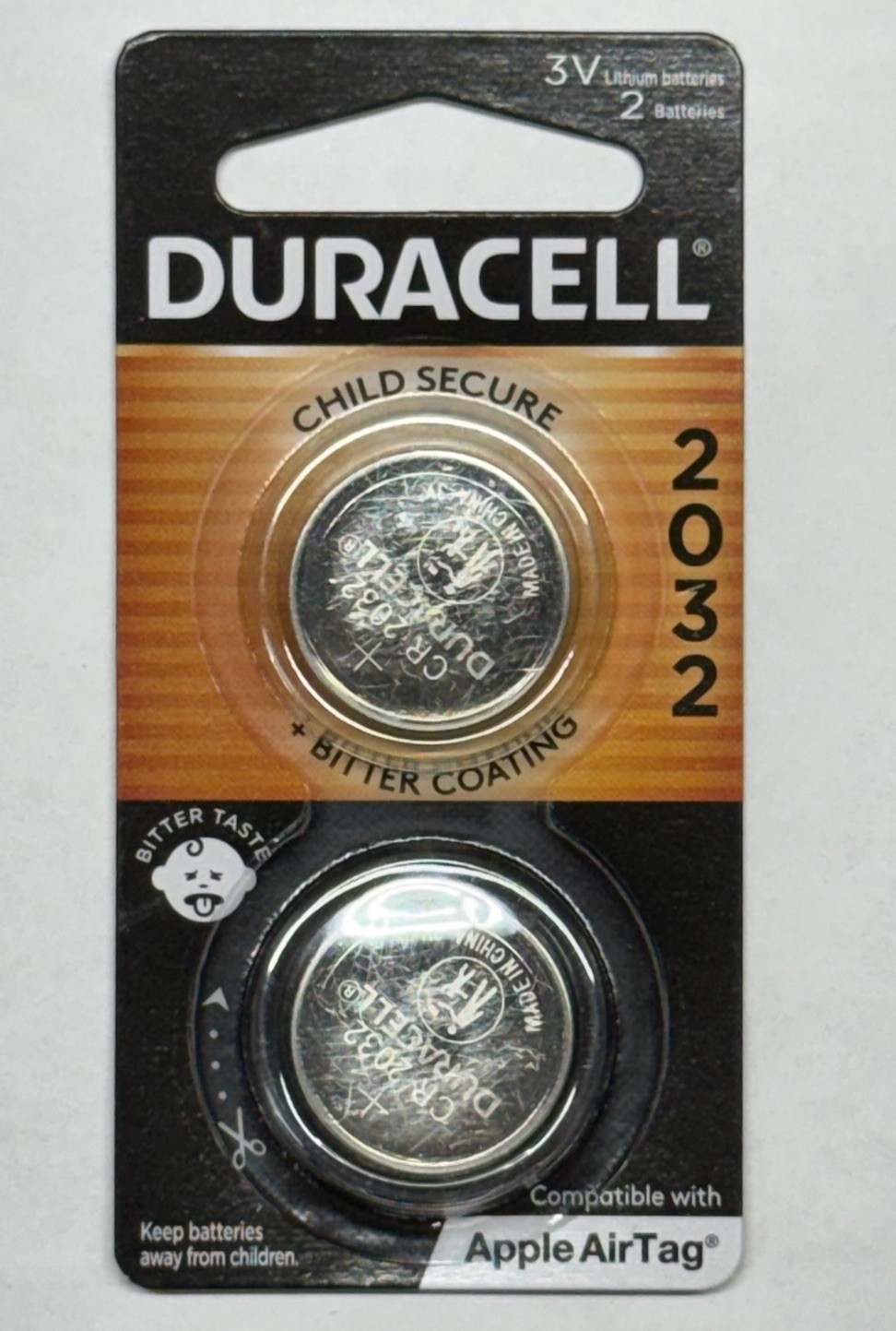 **2 Pack CR2032 2032 DURACELL Lithium 3v Battery USA  FRESH JAN 2034