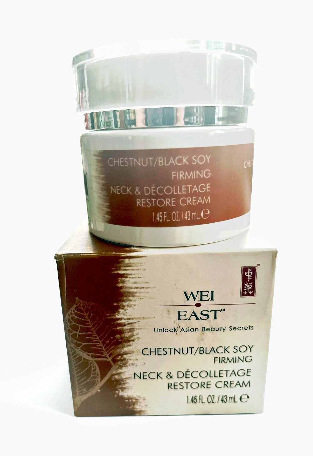 Wei East Chestnut/Black Soy Extra FIRMING Neck & Decollete Cream 1.45oz