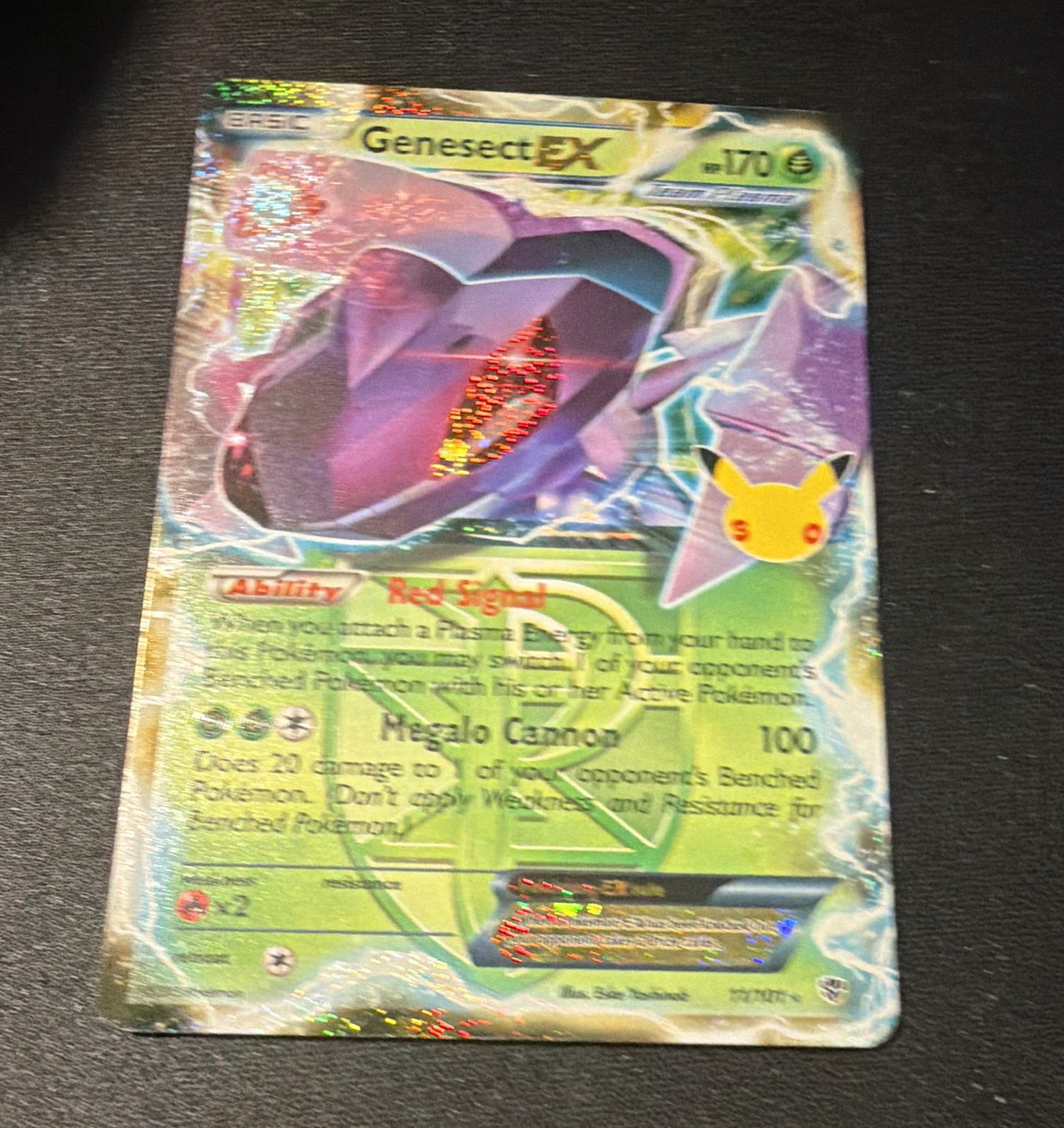 Genesect EX 11/101 Plasma Blast Full Art EX Holo Basic 170 HP ENG 2013 Genesect EX 11/101 Plasma Blast Full Art EX Holo Basic 170 HP ENG 2013