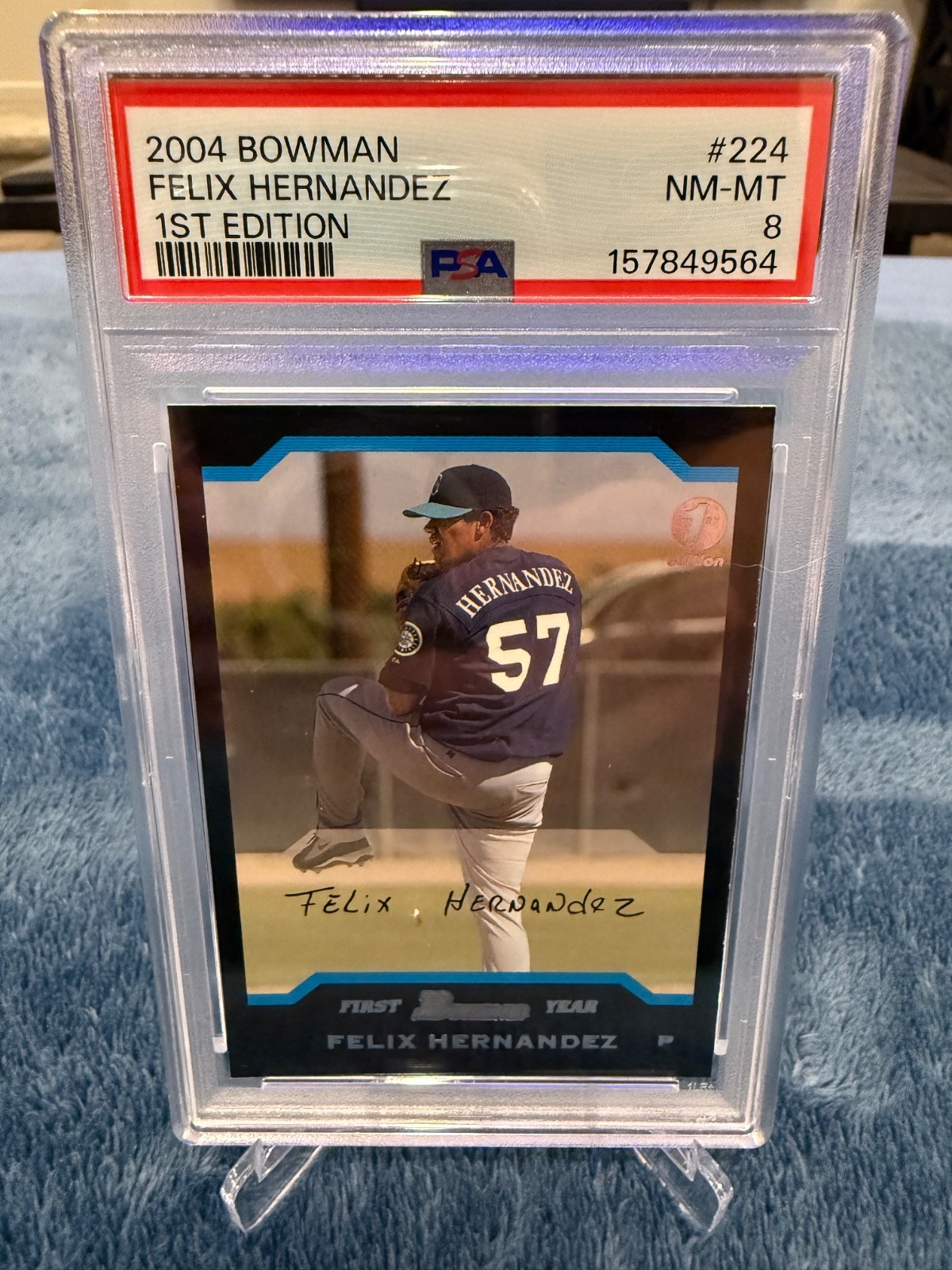 2004 BOWMAN FELIX HERNANDEZ 224 1ST EDITION 1ST RC MCG 10 SEATTLE MARINERS 2004 BOWMAN FELIX HERNANDEZ 224 1ST EDITION 1ST RC MCG 10 SEATTLE MARINERS