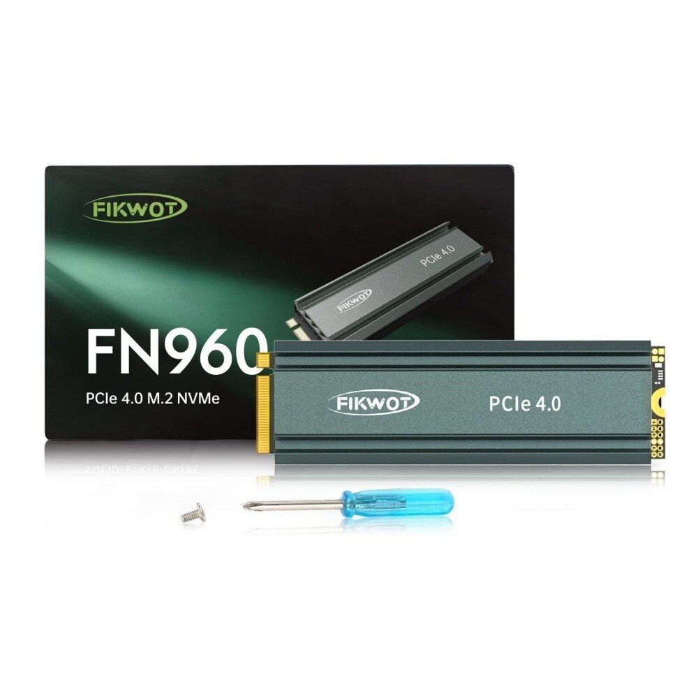 Fikwot Heatsink SSD 1TB For PS5 PCIe Gen 4.0 TLC NVMe M.2 Internal SSD 5000MB/s