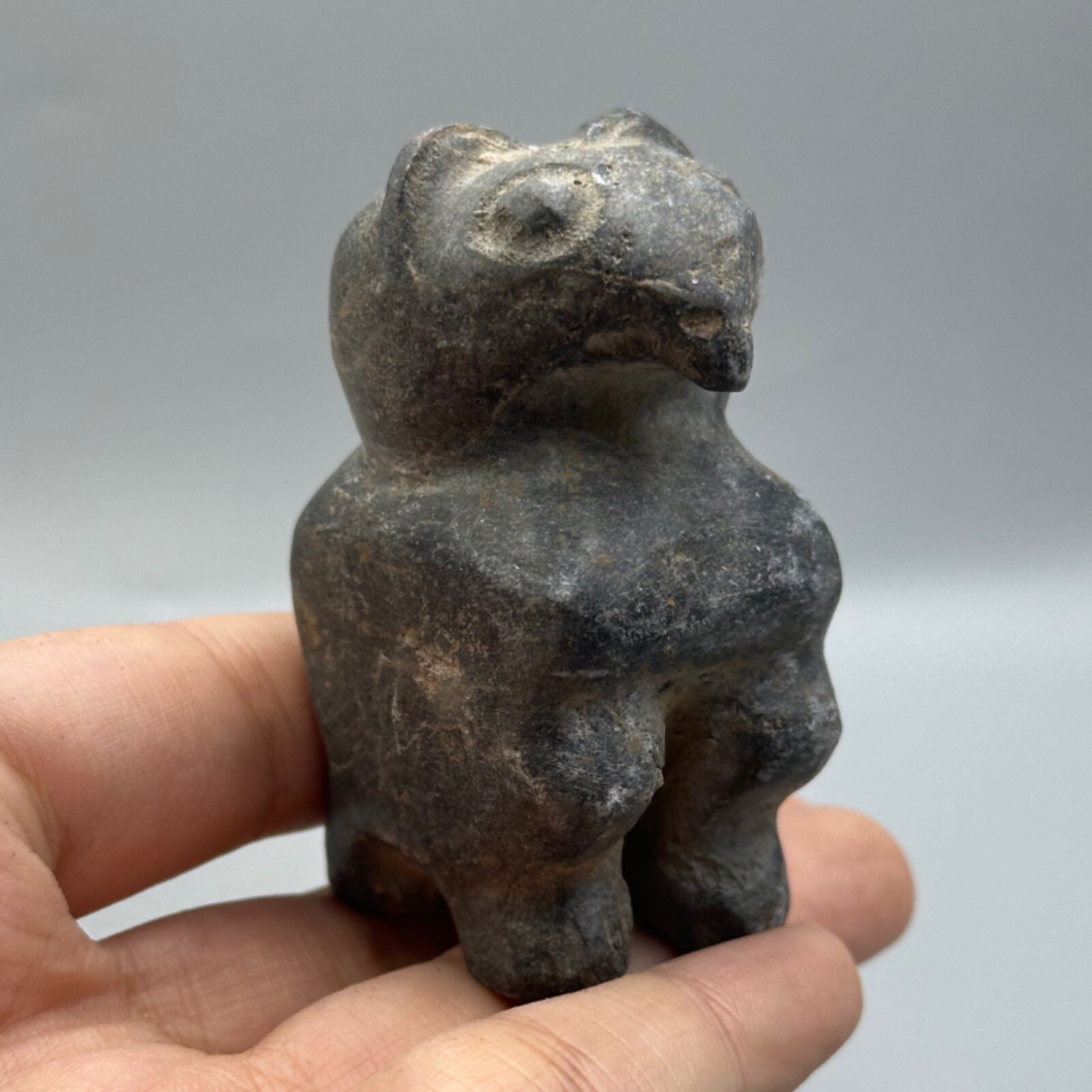 Immaculate ancient near eastern rare animal bird stone figure