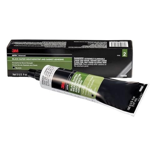 3M Black Super Weatherstrip Gasket Adhesive 08008 5oz Automotive Glue