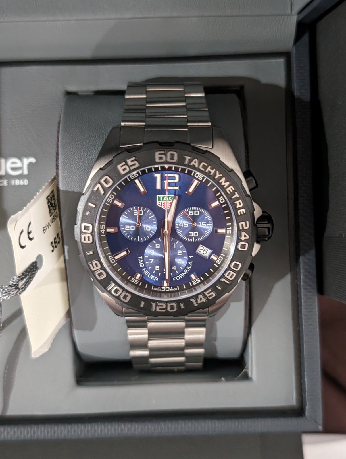 TAG HEUER Formula 1🔵Blue Sunburst🔵Quartz Chronograph Watch CAZ101AV 🏁🏎️