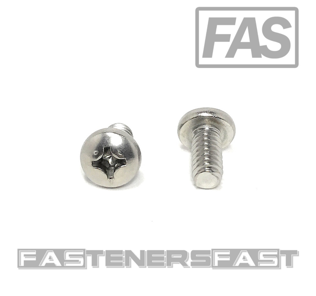 (25) 1/4-20X 1/2 316 Stainless Steel Phil Pan HD Machine Screw MARINE GRADE 316